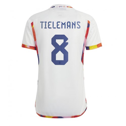 Belgien Youri Tielemans #8 Bortatröja VM 2022 Kortärmad Belgien Youri Tielemans #8 Bortatröja VM 2022 Kortärmad